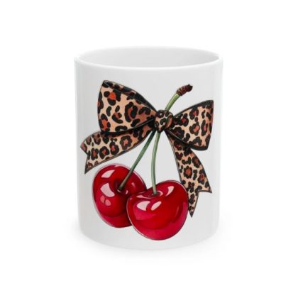leopard print coffee mug