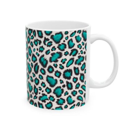 leopard print coffee mug