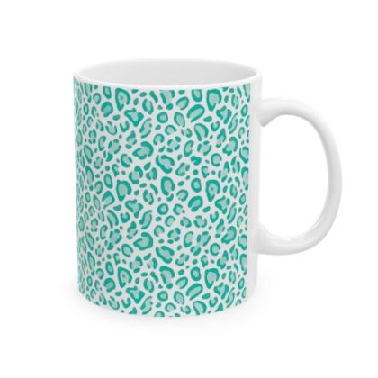 leopard print coffee mug