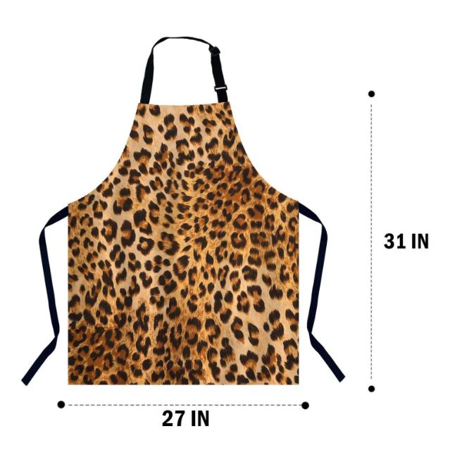 leopard print kitchen apron