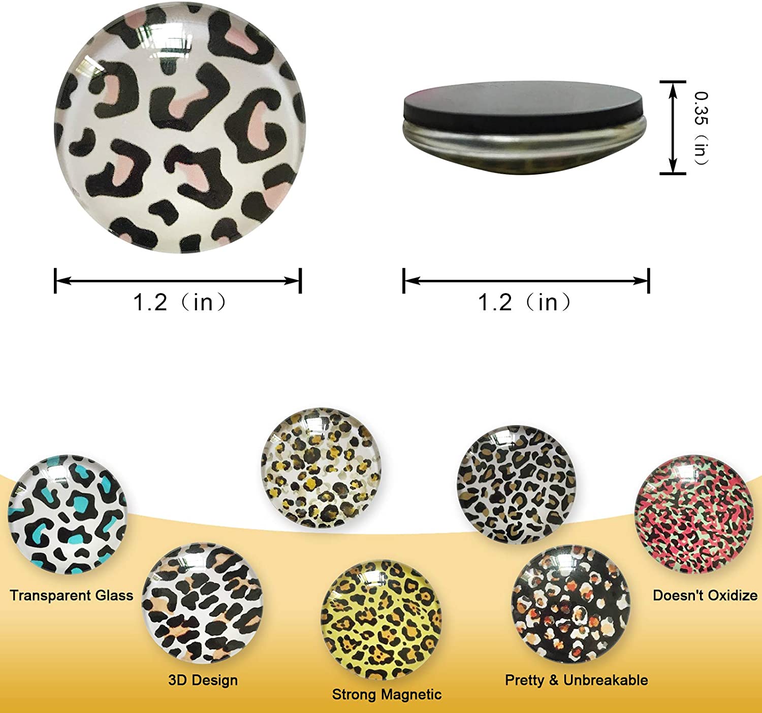 Leopard Design Magnets