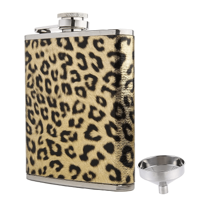 Leopard Print Flask