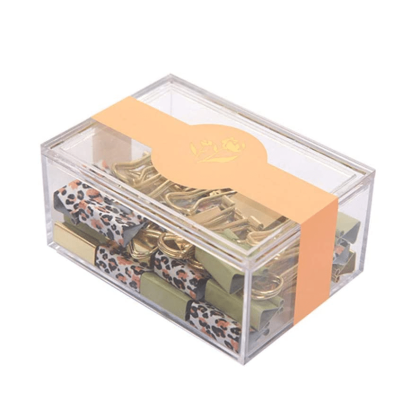 Leopard Printed Binder Clips