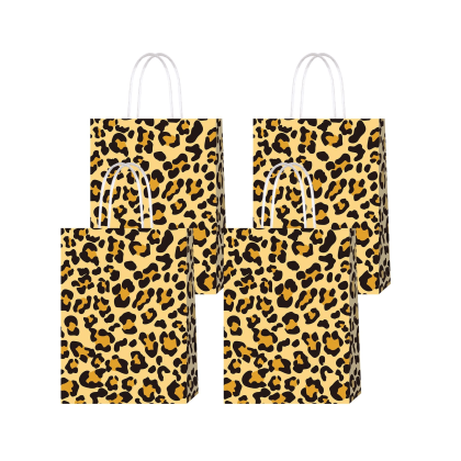 Leopard Pattern Party Favor Bags