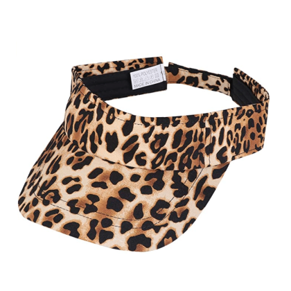 Leopard Print Sports Visor Cap