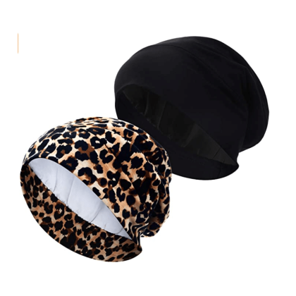Leopard Printed Sleeping Caps