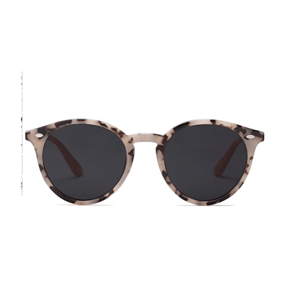 Retro Circle Sunglasses Leopard Printed