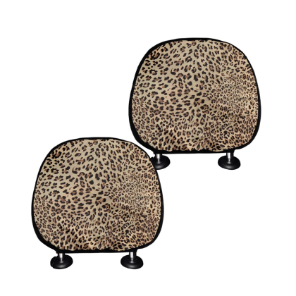 Leopard Print Headrest Covers