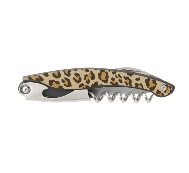 Leopard Print Corkscrew Hinge