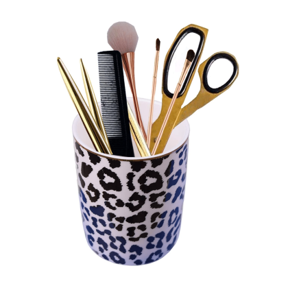 Leopard Print Makeup Brush Holder