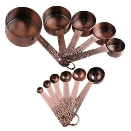 leopard print measuring cups set