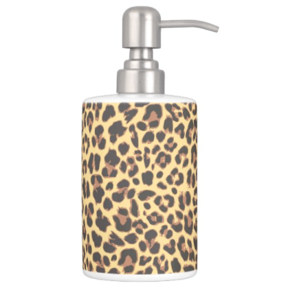 Soap Pump Leopard Pattern
