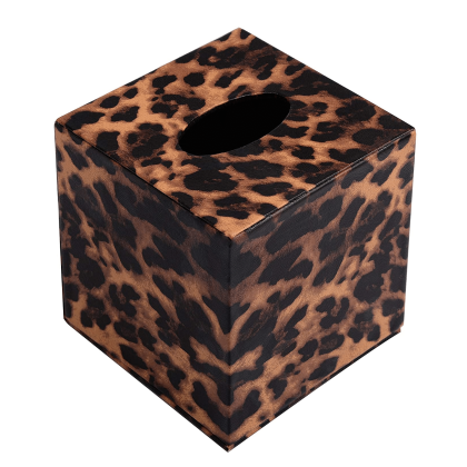 Tissue Holder Leopard Pattern