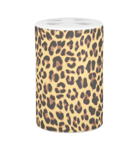 Toothbrush Holder Leopard Pattern