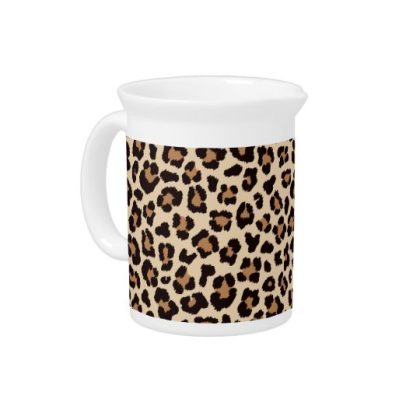 Pitcher With Leopard Print Pattern Design