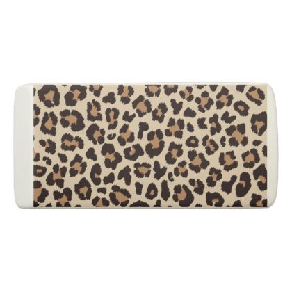 leopard pattern print eraser