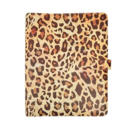 leopard print 3 ring binder