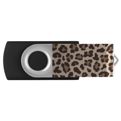 leopard print pattern flash drive
