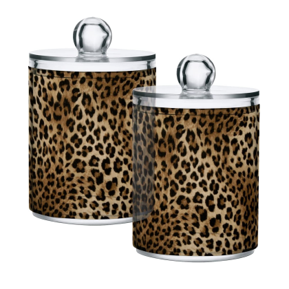 ear swab holder leopard design