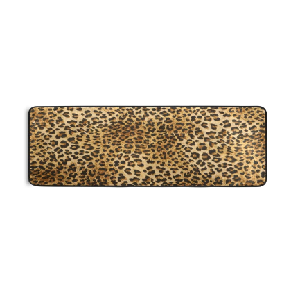 leopard pattern runner rug