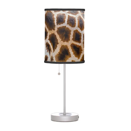 giraffe print table lamp