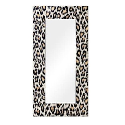 leopard designed long mirror