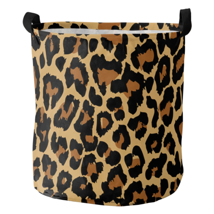 leopard laundry hamper design