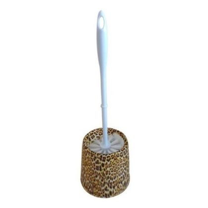 leopard toilet brush holder