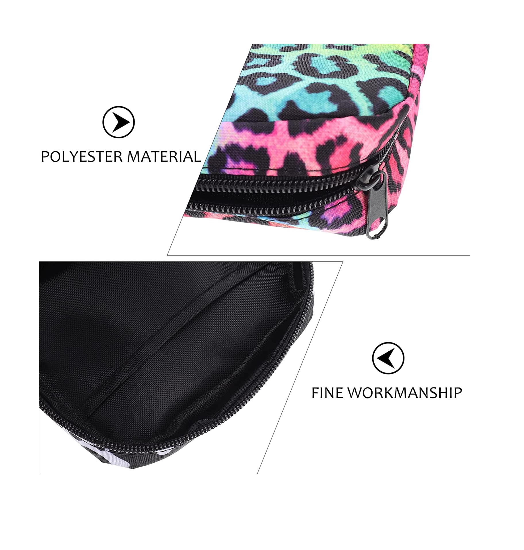 napkin travel carry case leopard print