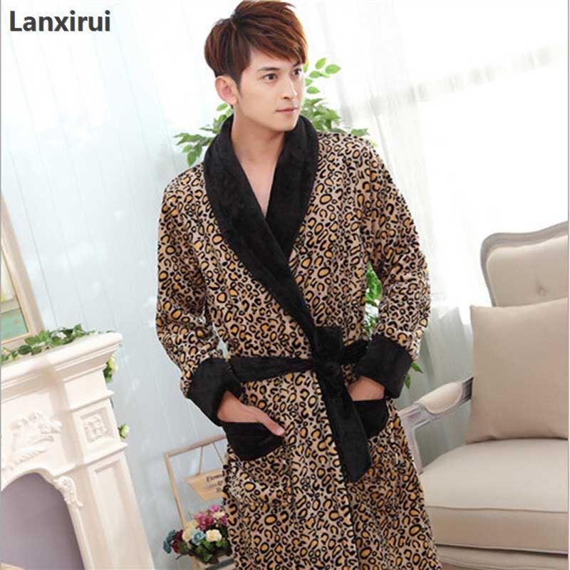 stylish leopard bathrobe