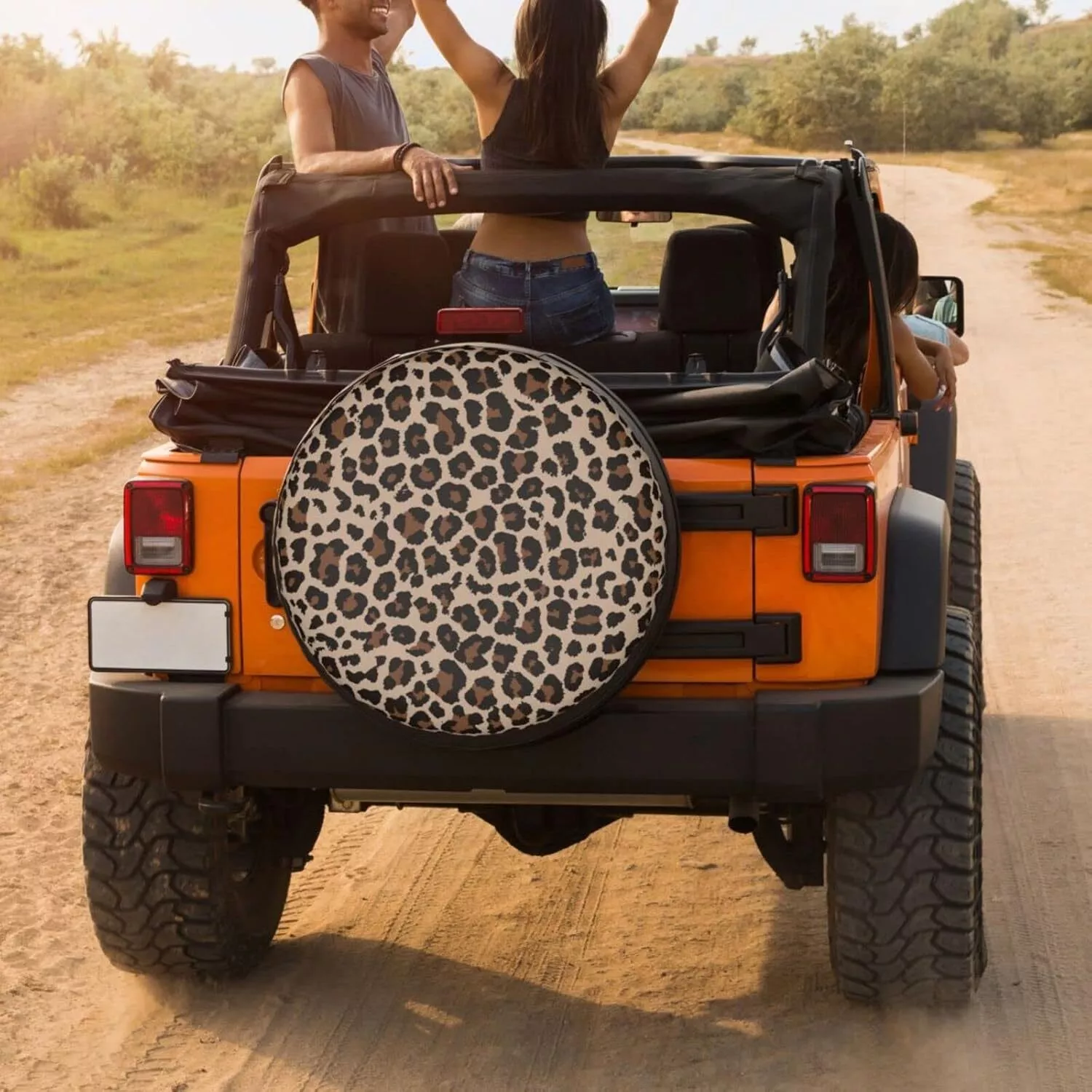 leopard pattern spare tire cover