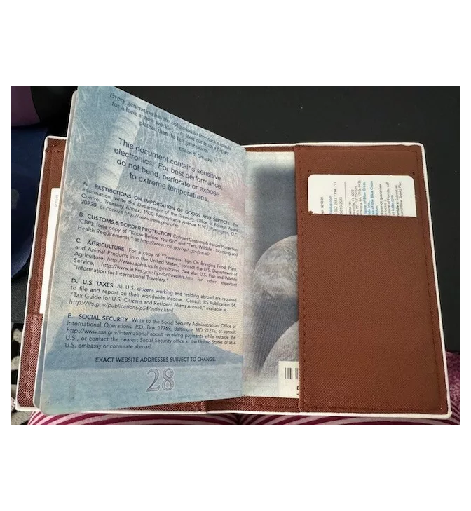 back interior leopard passport cover