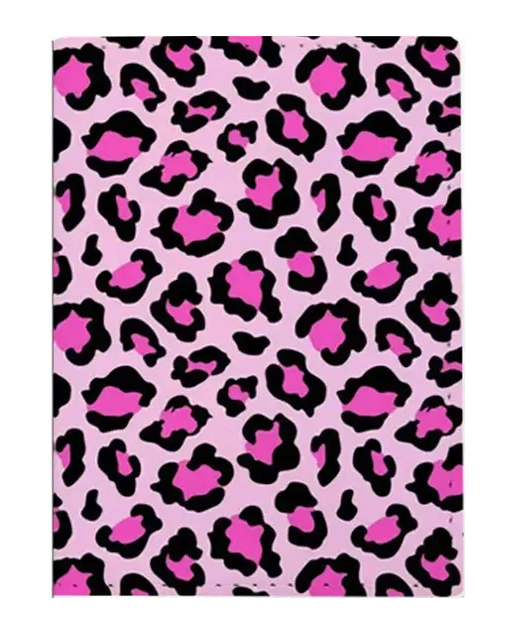 pink leopard passport cover