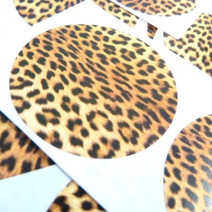 leopard stickers for small business