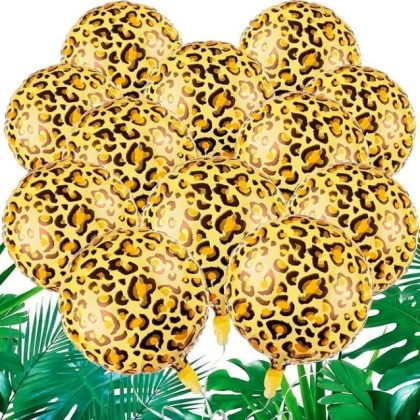 fierce leopard balloon decor