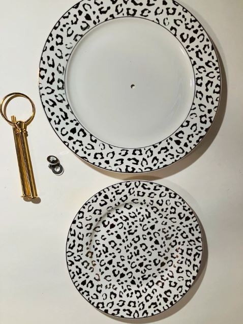 leopard dessert stand