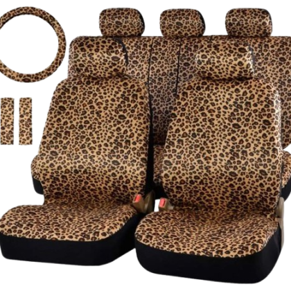 leopard print car seat cover