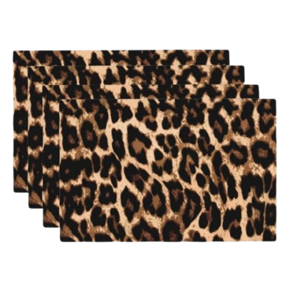 leopard print placemats