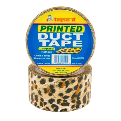 leopard print duct tape