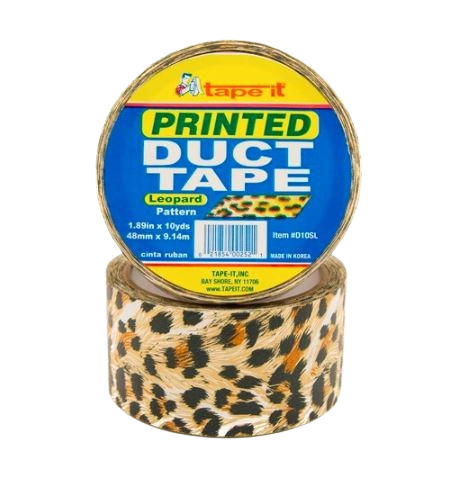 leopard print duct tape