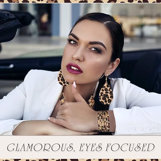 leopard jewelry set