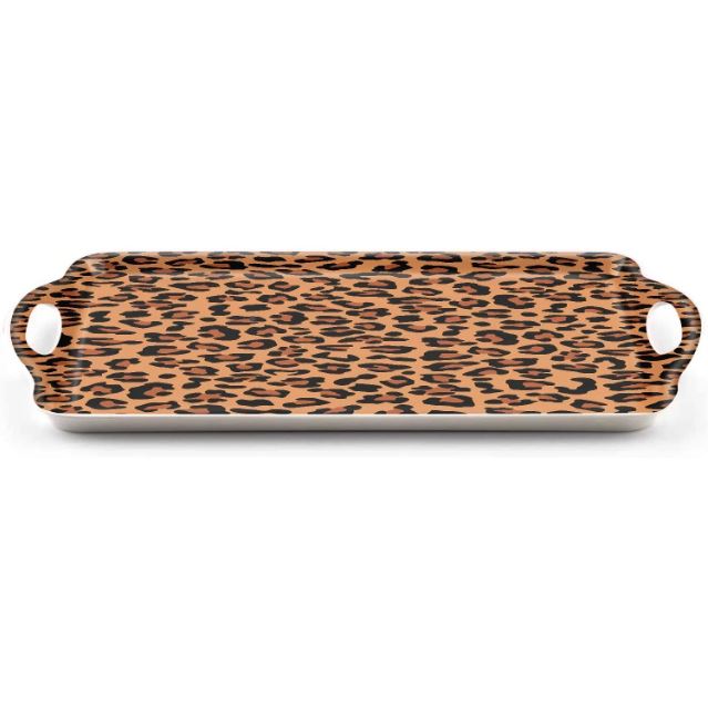 leopard print serving tray