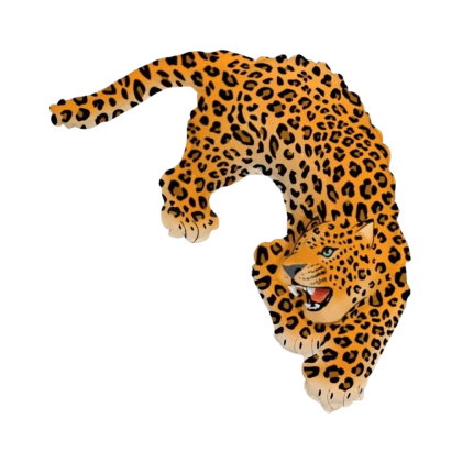 big leopard balloon (42" in)