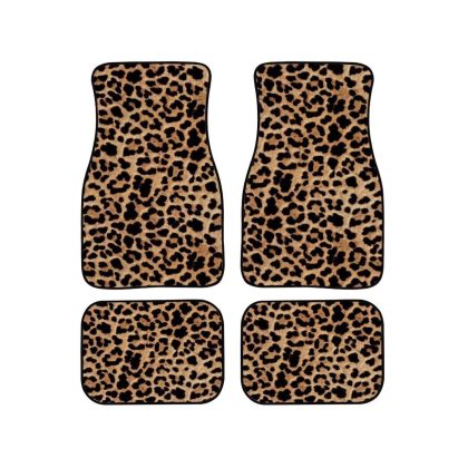 leopard print car floor mats