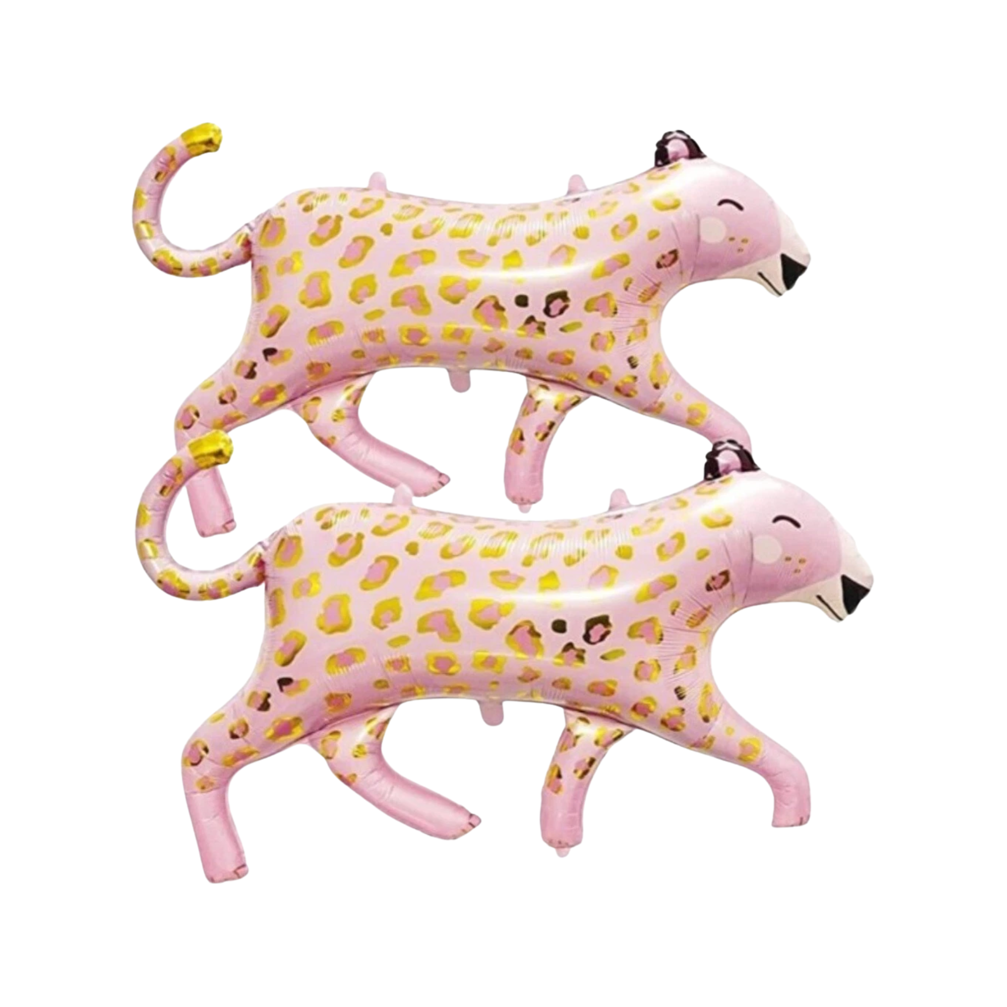 pink foil leopard balloons 2ct