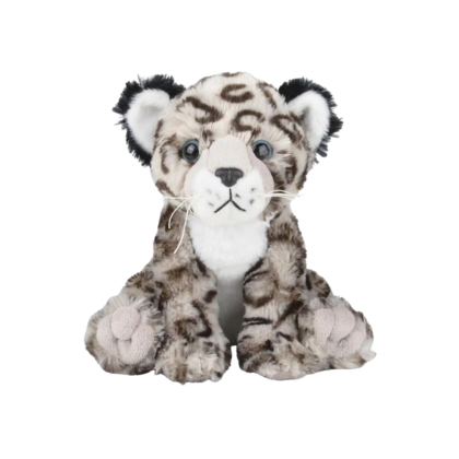 snow leopard stuffed animal (10" in)
