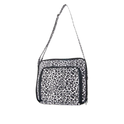 leopard print crossbody tote bag