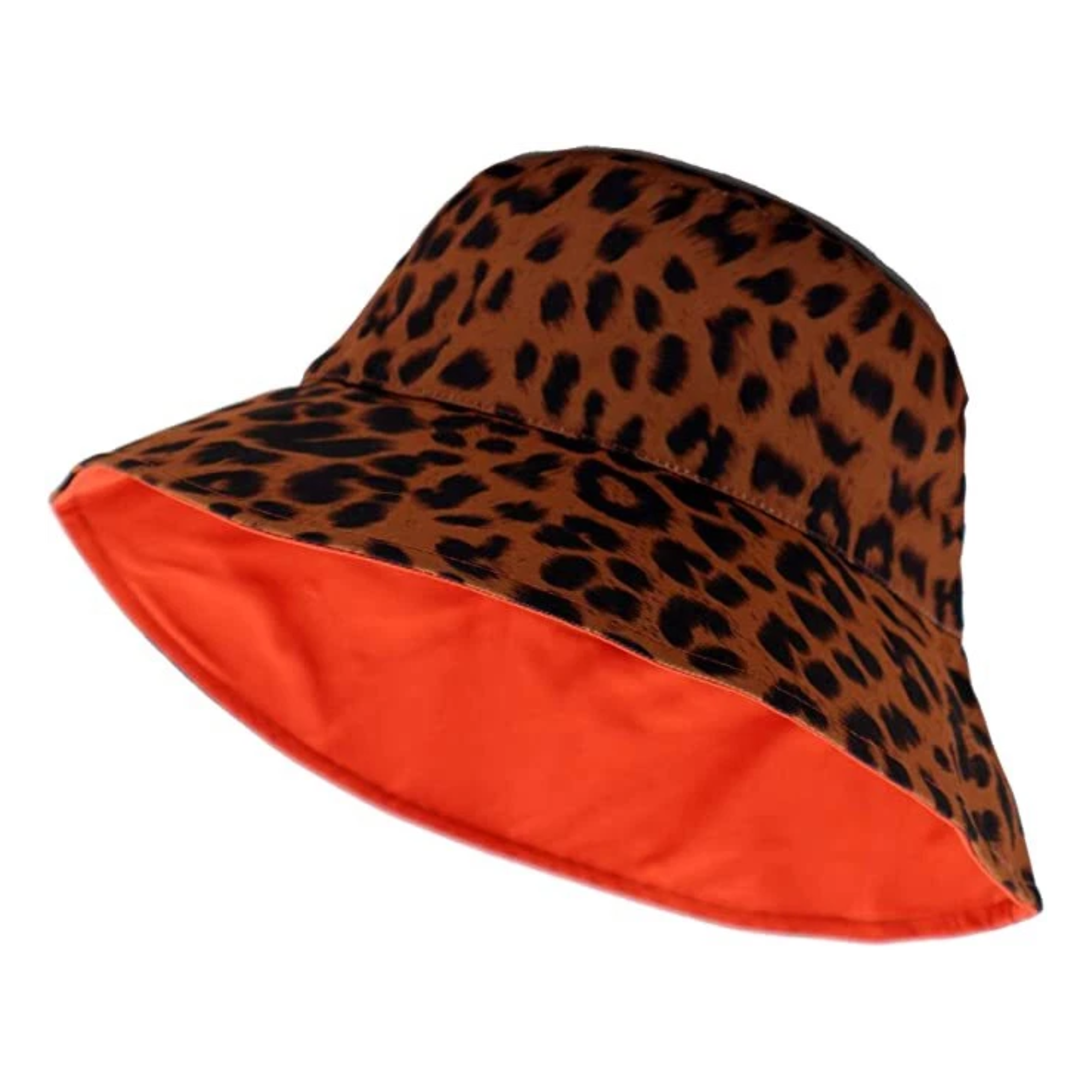 women's leopard print bucket hat