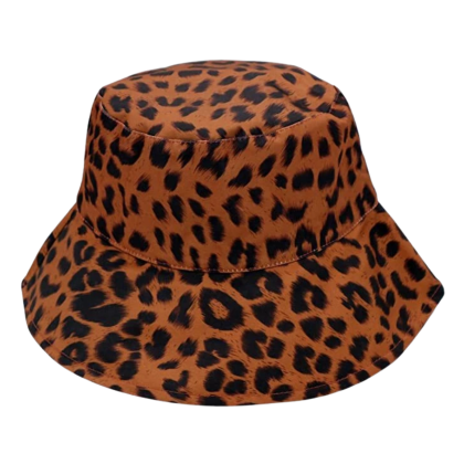 women's leopard print bucket hat