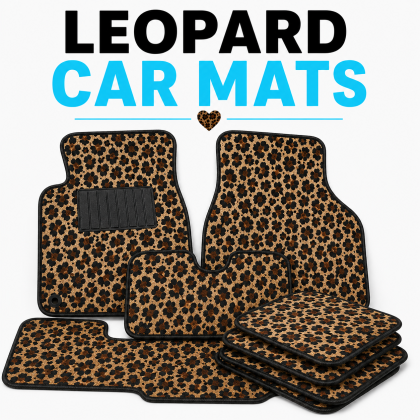 Leopard Themed Car Mats